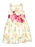 Chaps 100% Polyester Floral Ivory Dress Size 4 - photo 2