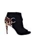 White House Black Market Animal Print Black Ankle Boots Size 6 - photo 1