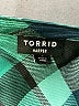 Torrid 100% Polyester Plaid Teal 3/4 Sleeve Blouse Size 1X Plus (1) - photo 7