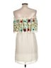 Judith March 100% Polyester Tropical Ivory Cocktail Dress Size L - photo 2