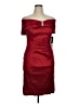 Alex Evenings Burgundy Cocktail Dress Size 14 - photo 1