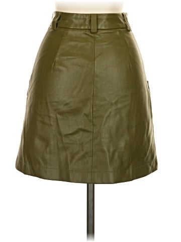 STAUD Faux Leather Skirt (view 2)