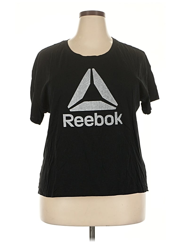 Pre-owned Reebok Short Sleeve T-shirt In Black