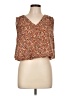 Evereve 100% Polyester Brown Sleeveless Blouse Size L - photo 1