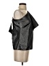 Zara Metallic Silver Short Sleeve Top Size XS - photo 4