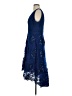 JJ's House 100% Polyester Stars Blue Cocktail Dress Size S (estimated) - photo 5