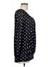 BaiShengGT Polka Dots Black Long Sleeve Blouse Size M - photo 4