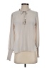 T Tahari 100% Polyester Gray Long Sleeve Blouse Size S - photo 1