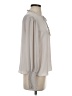 T Tahari 100% Polyester Gray Long Sleeve Blouse Size S - photo 4