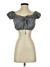 Honey Belle Gray Short Sleeve Blouse Size S - photo 1