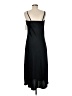 A New Day 100% Polyester Solid Black Casual Dress Size M - photo 2