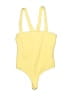 Superdown Solid Yellow One Piece Swimsuit Size L - photo 1