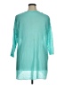 Pure Amici 100% Linen Teal 3/4 Sleeve Blouse Size XL (estimated) - photo 2