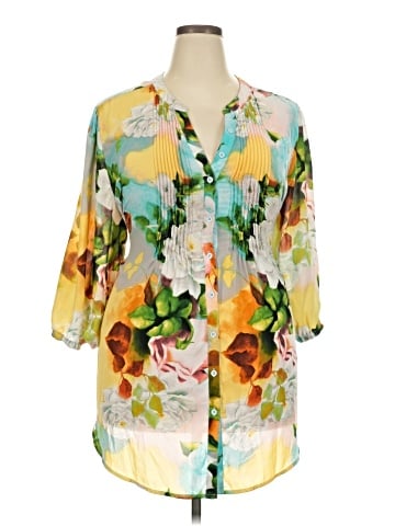 Melissa McCarthy Seven7 Long Sleeve Blouse (view 1)