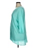 Pure Amici 100% Linen Teal 3/4 Sleeve Blouse Size XL (estimated) - photo 5