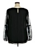 Apt. 9 100% Polyester Black Long Sleeve Blouse Size 1X - photo 2