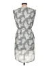 Unbranded 100% Polyester Print Gray Casual Dress Size L - photo 2