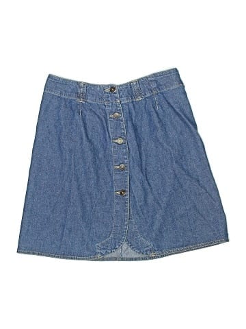 Lizwear by Liz Claiborne Denim Skirt (view 1)
