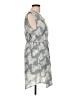 Unbranded 100% Polyester Print Gray Casual Dress Size L - photo 4