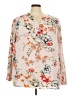 Zac & Rachel 100% Polyester Floral Ivory Long Sleeve Blouse Size 3X - photo 1