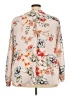 Zac & Rachel 100% Polyester Floral Ivory Long Sleeve Blouse Size 3X - photo 2