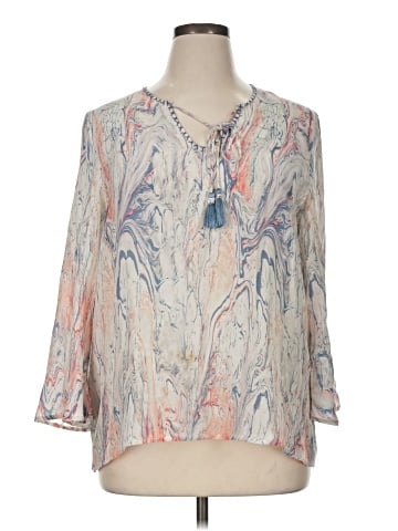 Tolani 3/4 Sleeve Blouse (view 1)