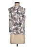 Ann Taylor LOFT 100% Polyester Paisley Ivory Sleeveless Blouse Size S - photo 1