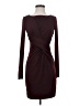 Lyaner Solid Burgundy Cocktail Dress Size S - photo 1
