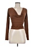 Zara Brown Long Sleeve Top Size M - photo 1