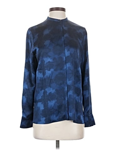 Vince. Long Sleeve Silk Top (view 1)