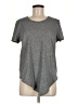 Madewell 100% Cotton Tweed Gray Knot-Front Tee Size M - photo 2