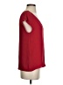Parker 100% Silk Red Short Sleeve Top Size XS - photo 4