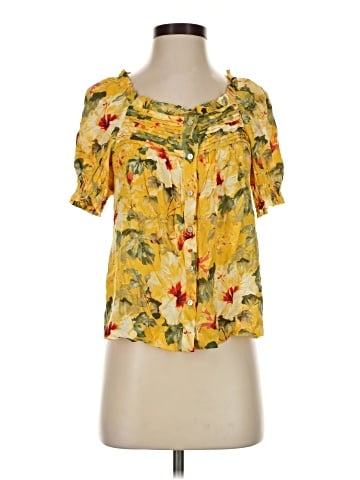 Rose + Olive Short Sleeve Blouse (view 1)
