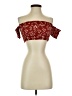 Unbranded Burgundy Short Sleeve Top Size S - photo 1