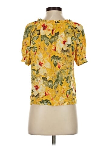 Rose + Olive Short Sleeve Blouse (view 2)