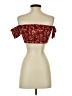 Unbranded Burgundy Short Sleeve Top Size S - photo 2