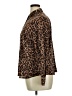 Talbots Animal Print Brown Long Sleeve Blouse Size XL Petite - photo 5