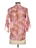CAbi 100% Polyester Animal Print Pink 3/4 Sleeve Blouse Size XS - photo 2