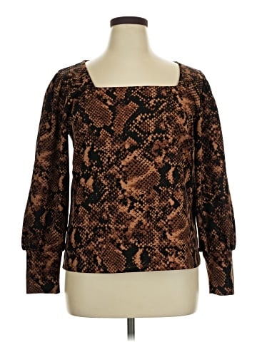 Ann Taylor Factory Long Sleeve Blouse (view 1)