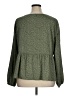Shein Curve 100% Polyester Green Long Sleeve Blouse Size 16 Plus (2) - photo 2