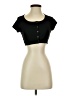 Forever 21 Black Short Sleeve Top Size S - photo 1