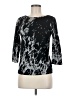 Three Dots Black 3/4 Sleeve T-Shirt Size M - photo 1