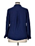 L'Agence Blue 3/4 Sleeve Button-Down Shirt Size XL (4) - photo 2