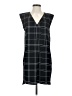 Leith 100% Polyester Plaid Black Casual Dress Size S - photo 1