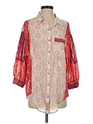 We the Free 3/4 Sleeve Button-Down Shirt (view 1)