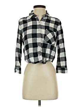 Forever 21 3/4 Sleeve Button Down Shirt