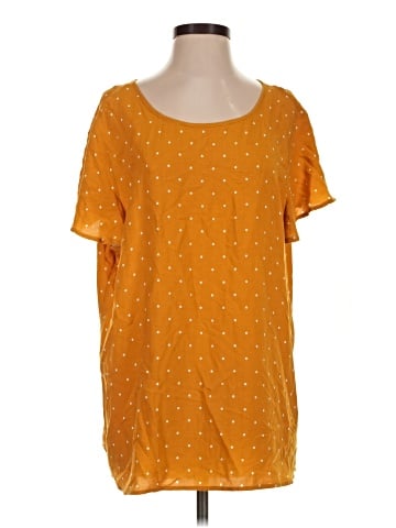Como Black Short Sleeve Blouse (view 1)