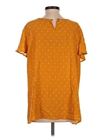 Como Black Short Sleeve Blouse (view 2)