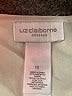 Liz Claiborne 100% Polyester Ivory Sleeveless Blouse Size 12 - photo 7