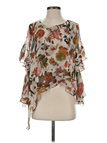 IRO 3/4 Sleeve Silk Top (view 1)